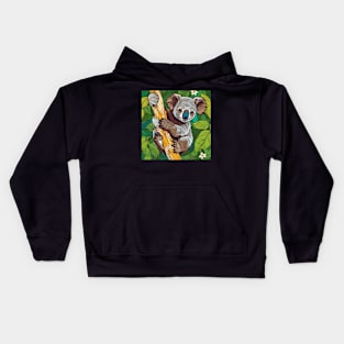 Cute Koala Artwork Kids Hoodie